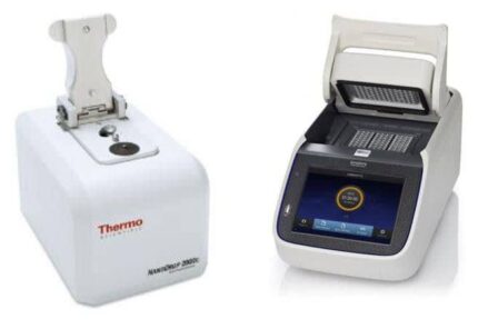 دستگاه PCR Biorad و دستگاه nano drop Thermo